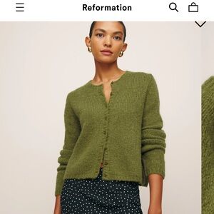 ISO Reformation Clara Cardigan S or M